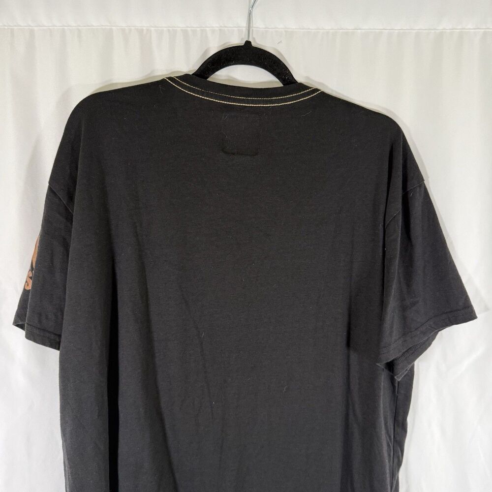 CR24 Chrome Edge Bordo Cromato CR Shirt Men's 2XL Black Never Give Up Short Sl - Picture 8 of 9